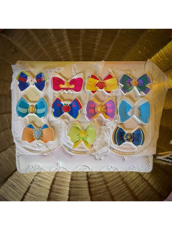 NWT Loungefly Disney Princess Bows Mini Backpack & Wallet